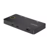 StarTech.com Switch KVM USB-C de 2 puertos, Monitor HDMI 4K 60Hz único, Puertos duales de 100W Power Delivery Pass-through, Alimentado por bus, Compatible con USB Type-C/USB4/Thunderbolt 3/4 – Factor de forma pequeño