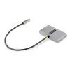 StarTech.com Hub USB-C de 3 puertos con Ethernet - 3x USB-A - Gigabit Ethernet - USB 3.0 5Gbps - alimentado por bus - Cable host USB Type-C de 1ft/30cm - GbE - Hub USB-C a USB-A portátil