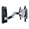 StarTech.com Soporte de pared para TV articulado, Soporte de pared VESA, compatible con televisores de 26 a 65 pulgadas/99 lb/planos/curvos, Soporte de pared plano extensible para TV, Soporte de pared para TV ajustable en esquina