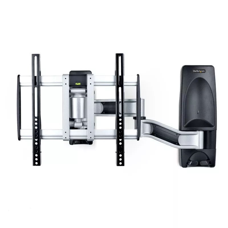 StarTech.com Soporte de pared para TV articulado, Soporte de pared VESA, compatible con televisores de 26 a 65 pulgadas/99 lb/planos/curvos, Soporte de pared plano extensible para TV, Soporte de pared para TV ajustable en esquina