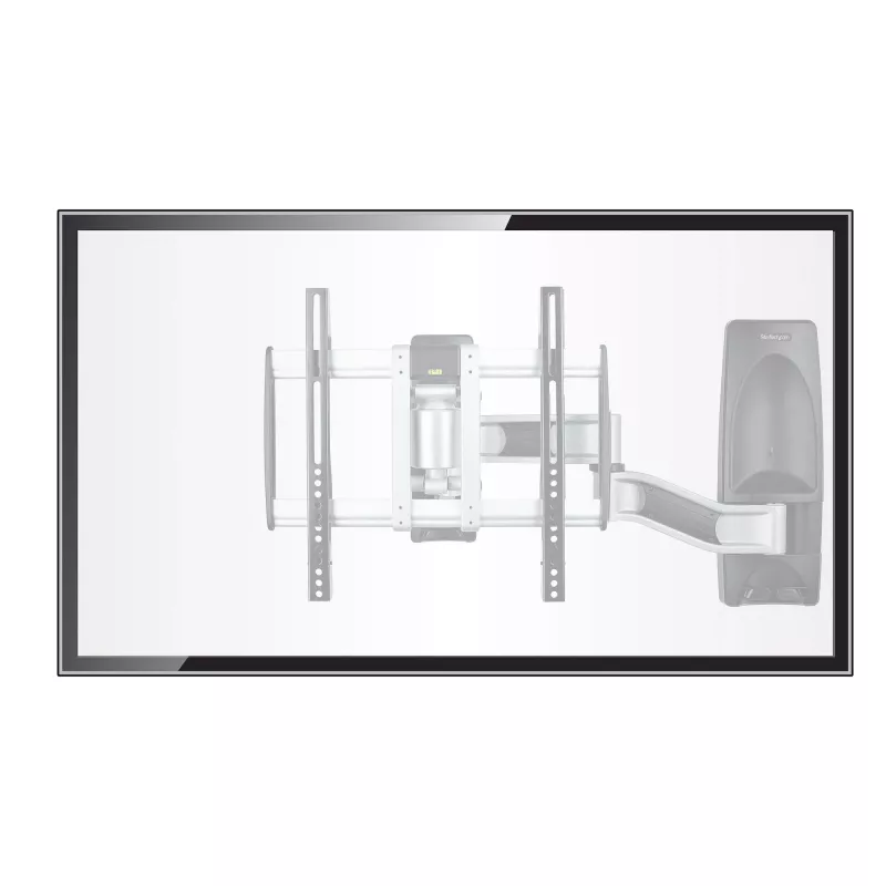 StarTech.com Soporte de pared para TV articulado, Soporte de pared VESA, compatible con televisores de 26 a 65 pulgadas/99 lb/planos/curvos, Soporte de pared plano extensible para TV, Soporte de pared para TV ajustable en esquina
