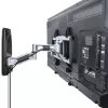 StarTech.com Soporte de pared para TV articulado, Soporte de pared VESA, compatible con televisores de 26 a 65 pulgadas/99 lb/planos/curvos, Soporte de pared plano extensible para TV, Soporte de pared para TV ajustable en esquina