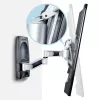 StarTech.com Soporte de pared para TV articulado, Soporte de pared VESA, compatible con televisores de 26 a 65 pulgadas/99 lb/planos/curvos, Soporte de pared plano extensible para TV, Soporte de pared para TV ajustable en esquina