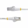 StarTech.com Cable Ethernet CAT8 blanco de 1m, RJ45 sin lengüeta, 25G/40G, 2000MHz, 100W PoE++, S/FTP, 26AWG hilo de cobre desnudo puro, LSZH, Cable de red patch apantallado con alivio de tensión, probado individualmente