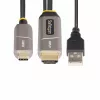 StarTech.com Cable óptico activo (AOC) USB-C a HDMI 2.0 de 15,2 m, 4K 60Hz, certificado CL3, Cable adaptador USB Type-C a HDMI unidireccional