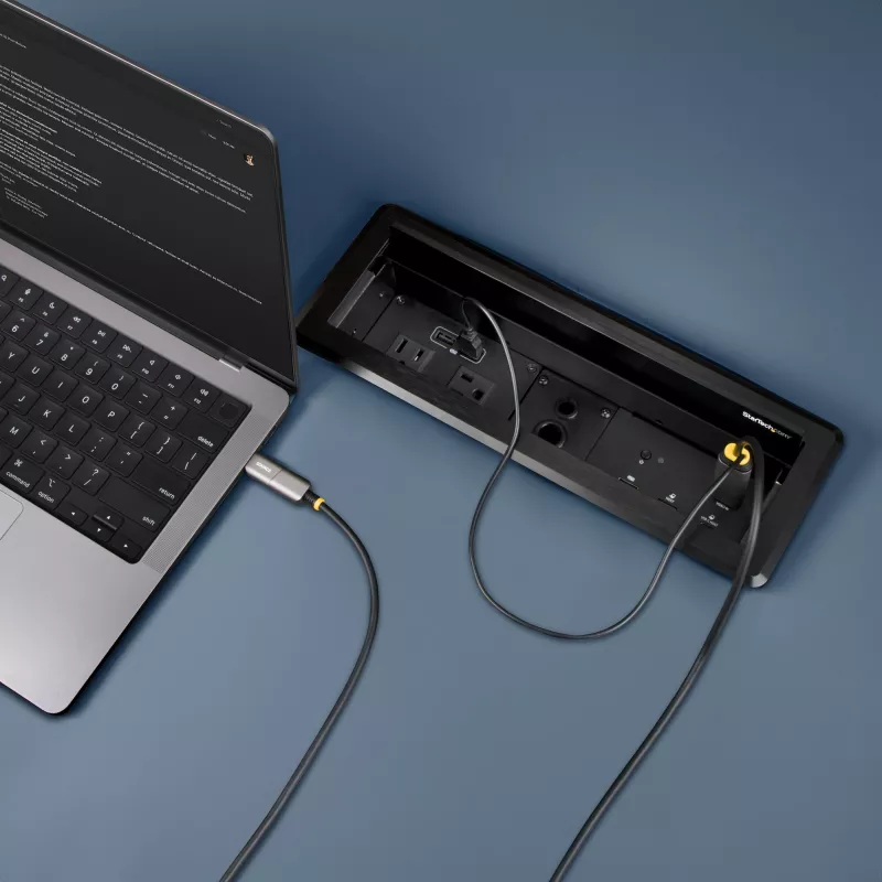 StarTech.com Cable óptico activo (AOC) USB-C a HDMI 2.0 de 15,2 m, 4K 60Hz, certificado CL3, Cable adaptador USB Type-C a HDMI unidireccional