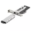 StarTech.com Bahía móvil/backplane M.2 NVMe SSD a PCIe x4 con bandeja extraíble para ranura de expansión PCI Express, instalación sin herramientas, Bahía de disco hot-swap PCIe 4.0/3.0, cerradura con llave – 2 llaves incluidas