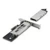 StarTech.com Bahía móvil/backplane M.2 NVMe SSD a PCIe x4 con bandeja extraíble para ranura de expansión PCI Express, instalación sin herramientas, Bahía de disco hot-swap PCIe 4.0/3.0, cerradura con llave – 2 llaves incluidas