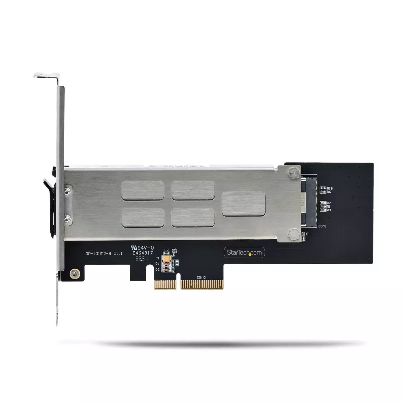 StarTech.com Bahía móvil/backplane M.2 NVMe SSD a PCIe x4 con bandeja extraíble para ranura de expansión PCI Express, instalación sin herramientas, Bahía de disco hot-swap PCIe 4.0/3.0, cerradura con llave – 2 llaves incluidas