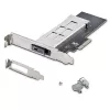 StarTech.com Bahía móvil/backplane M.2 NVMe SSD a PCIe x4 con bandeja extraíble para ranura de expansión PCI Express, instalación sin herramientas, Bahía de disco hot-swap PCIe 4.0/3.0, cerradura con llave – 2 llaves incluidas