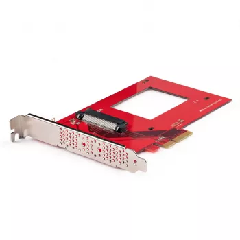 StarTech.com tarjeta adaptadora de U.3 a PCIe, adaptador PCIe 4.0 x4 para SSD NVMe U.3 de 2,5 pulgadas, tarjeta de expansión PCI Express SFF-TA-1001 para equipos de sobremesa/servidores, compatible con TAA – independiente del sistema operativo