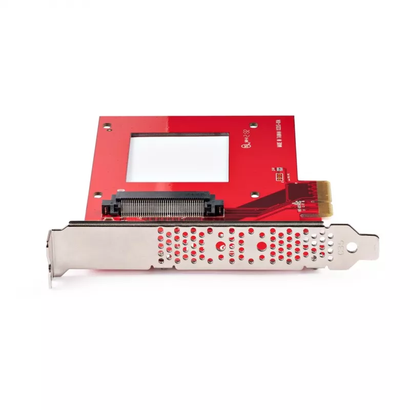 StarTech.com tarjeta adaptadora de U.3 a PCIe, adaptador PCIe 4.0 x4 para SSD NVMe U.3 de 2,5 pulgadas, tarjeta de expansión PCI Express SFF-TA-1001 para equipos de sobremesa/servidores, compatible con TAA – independiente del sistema operativo