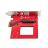 StarTech.com tarjeta adaptadora de U.3 a PCIe, adaptador PCIe 4.0 x4 para SSD NVMe U.3 de 2,5 pulgadas, tarjeta de expansión PCI Express SFF-TA-1001 para equipos de sobremesa/servidores, compatible con TAA – independiente del sistema operativo