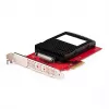 StarTech.com tarjeta adaptadora de U.3 a PCIe, adaptador PCIe 4.0 x4 para SSD NVMe U.3 de 2,5 pulgadas, tarjeta de expansión PCI Express SFF-TA-1001 para equipos de sobremesa/servidores, compatible con TAA – independiente del sistema operativo