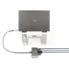 StarTech.com Hub USB-C de 2 puertos con Ethernet y RS-232, Dongle USB-C a USB-A conectado, 100 W PD pass-through, 2x USB-A 5 Gbit/s, Gigabit Ethernet, RS232 Serie (FTDI)