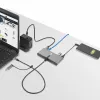 StarTech.com Hub USB-C de 2 puertos con Ethernet y RS-232, Dongle USB-C a USB-A conectado, 100 W PD pass-through, 2x USB-A 5 Gbit/s, Gigabit Ethernet, RS232 Serie (FTDI)