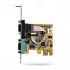 StarTech.com Tarjeta de interfaz serie PCI Express de 2 puertos, Tarjeta serie PCIe dual puerto a RS232 (DB9), 16C1050 UART, Soportes Low/Full Profile, COM Retention, Para Windows/Linux