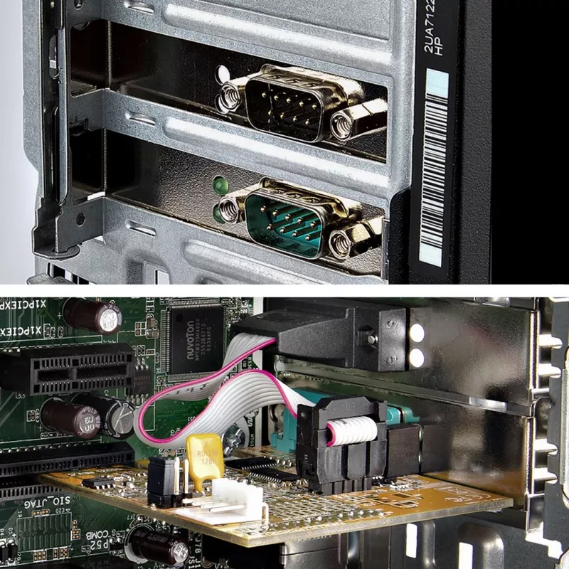 StarTech.com Tarjeta de interfaz serie PCI Express de 2 puertos, Tarjeta serie PCIe dual puerto a RS232 (DB9), 16C1050 UART, Soportes Low/Full Profile, COM Retention, Para Windows/Linux