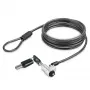 StarTech.com Candado de cable para portátil compatible con Noble Wedge®; 1,8 m, candado de llave antirrobo, Cable de seguridad para portátiles Dell XPS/Latitude/2-in-1, resistente a cortes, Candado de cable de acero para portátil