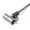 StarTech.com Candado de cable Nano para portátil, 1,8 m, Antirrobo con llave, Candado de cable de seguridad para portátiles con ranura Nano, para portátiles EliteBook/LenovoX1/2-in-1, resistente a cortes, Candado de cable de acero para portátil