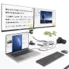 StarTech.com Docking station universal USB4 y Thunderbolt 4, Cuádruple pantalla en Windows, Doble pantalla en MacBook, Dock HDMI DP con carga de portátil de 98W