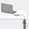 StarTech.com Candado universal para portátil de 2 m, Cable de seguridad para portátiles compatible con Noble Wedge®/Nano/K-Slot; cable candado de combinación sin llave, cable de acero antirrobo resistente a cortes