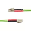 StarTech.com Cable de fibra óptica multimodo OM5 LC a LC (UPC) de 2m (6.6ft), 50/125µm Duplex LOMMF Zipcord, VCSEL, 40G/100G, Cable patch de fibra óptica LSZH