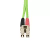 StarTech.com Cable de fibra óptica multimodo OM5 LC a LC (UPC) de 2m (6.6ft), 50/125µm Duplex LOMMF Zipcord, VCSEL, 40G/100G, Cable patch de fibra óptica LSZH