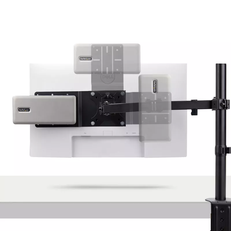 StarTech.com Soporte de montaje VESA para NUC/Thin Clients o docking stations de portátil, Placa de expansión compatible con VESA 75x75/100x100 para mini-PC