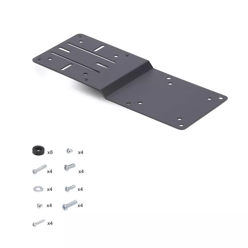 StarTech.com Soporte de montaje VESA para NUC/Thin Clients o docking stations de portátil, Placa de expansión compatible con VESA 75x75/100x100 para mini-PC