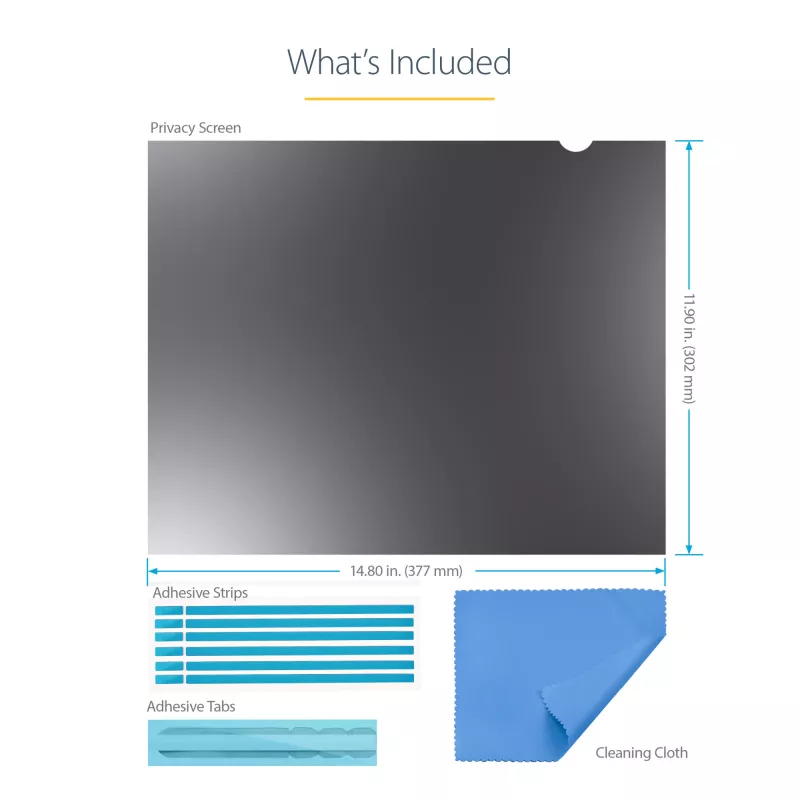 StarTech.com Filtro de privacidad para monitor de ordenador 19 pulgadas 5:4, Lámina de privacidad antirreflejo con reducción del 51% de luz azul, Protector de pantalla para monitor con ángulo de visión de +/- 30°