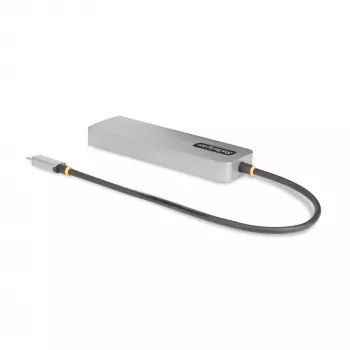 StarTech.com Hub USB-C de 3 puertos con Ethernet 2,5 Gbit/s y 100 W Power Delivery Pass-Through, USB 3.2 10 Gbit/s, 2x USB-A/1x USB-C, Hub adaptador USB Type-C portátil