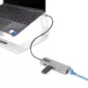 StarTech.com Hub USB-C de 3 puertos con Ethernet 2,5 Gbit/s y 100 W Power Delivery Pass-Through, USB 3.2 10 Gbit/s, 2x USB-A/1x USB-C, Hub adaptador USB Type-C portátil