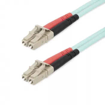 StarTech.com Cable de fibra óptica multimodo OM4 LC/UPC a LC/UPC de 20m (65ft), 50/125µm LOMMF/VCSEL Zipcord, 100G, baja pérdida de inserción – Cable jumper de fibra óptica LSZH