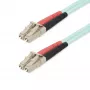 StarTech.com Cable de fibra óptica multimodo OM4 LC/UPC a LC/UPC de 20m (65ft), 50/125µm LOMMF/VCSEL Zipcord, 100G, baja pérdida de inserción – Cable jumper de fibra óptica LSZH