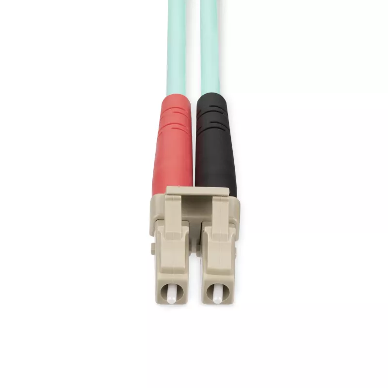StarTech.com Cable de fibra óptica multimodo OM4 LC/UPC a LC/UPC de 20m (65ft), 50/125µm LOMMF/VCSEL Zipcord, 100G, baja pérdida de inserción – Cable jumper de fibra óptica LSZH