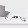 StarTech.com Candado delgado compatible con K-Slot, 1,5 m cable candado, protección antirrobo de escritorio para portátil/notebook, cable de acero resistente a cortes, candado de combinación