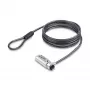 StarTech.com Candado delgado compatible con ranura Noble Wedge®, 1,5 m cable de seguridad, protección antirrobo de escritorio para portátil/notebook, cable de acero resistente a cortes, candado de combinación