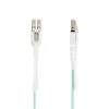 StarTech.com Cable de fibra óptica multimodo OM4 LC a LC (UPC) de 4m (13ft) con lengüetas push-pull, 50/125µm, 100G, resistente a flexiones, baja pérdida de inserción – Cable patch de fibra óptica LSZH