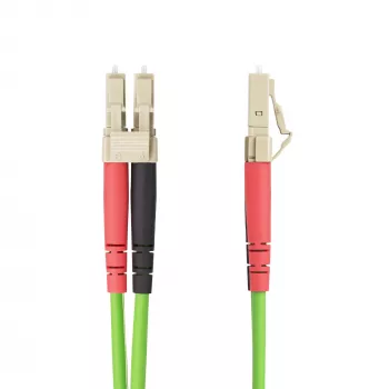 StarTech.com Cable de fibra óptica multimodo OM5 LC a LC (UPC) de 1m, 50/125µm Duplex LOMMF Zipcord, VCSEL, 40G/100G, Cable patch de fibra óptica LSZH