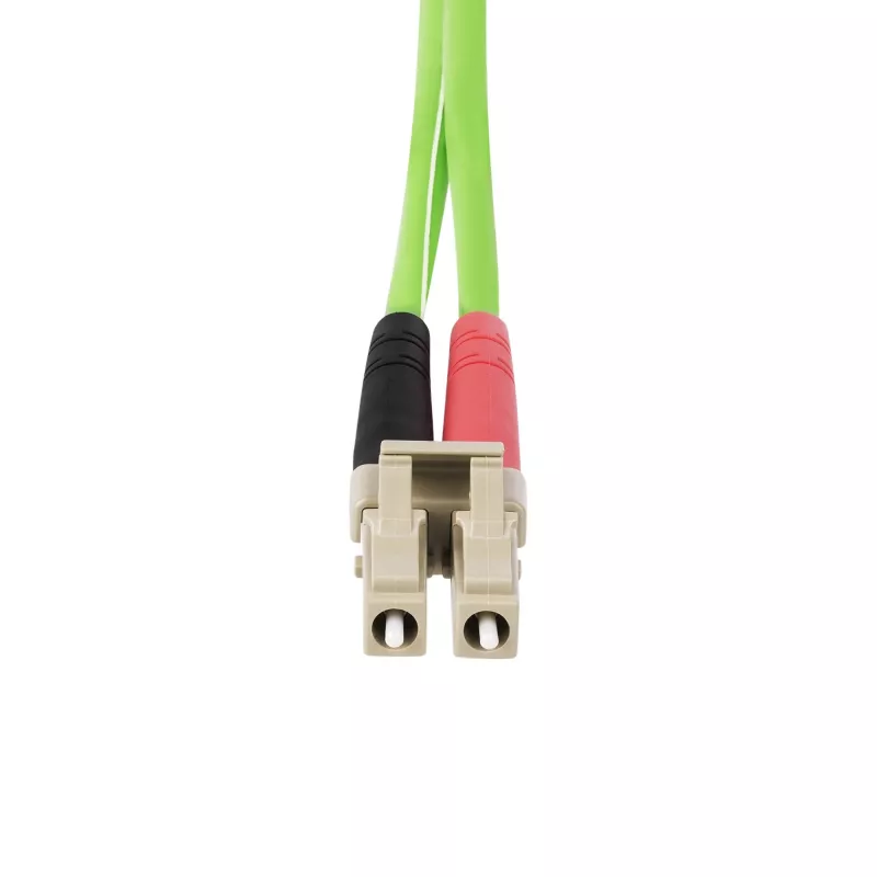StarTech.com Cable de fibra óptica multimodo OM5 LC a LC (UPC) de 1m, 50/125µm Duplex LOMMF Zipcord, VCSEL, 40G/100G, Cable patch de fibra óptica LSZH