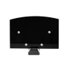 StarTech.com Estante AV flotante de pared, Estante ajustable en altura para debajo del televisor, Organización de equipos A/V en estante de cristal templado negro