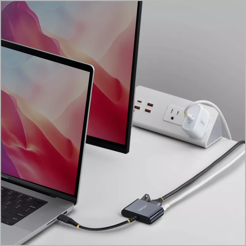 StarTech.com adaptador multipuerto de USB-C a HDMI con carga PD de 140 W, HDMI 4K a 60 Hz, hub USB de 5 Gbit/s, mini dock para MacBook / Dell / Thinkpad / HP / iPad / tabletas