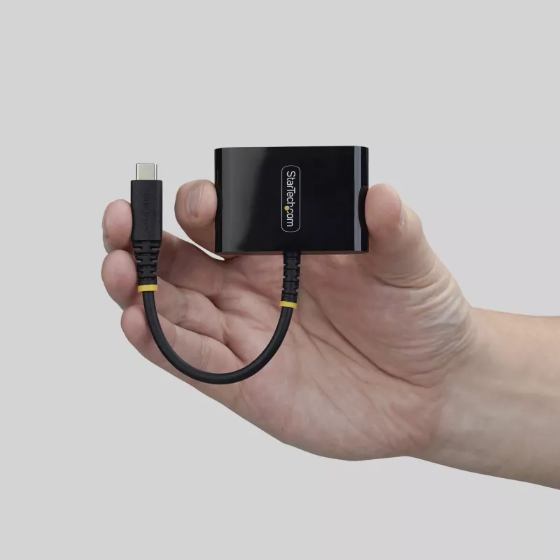 StarTech.com adaptador multipuerto de USB-C a HDMI con carga PD de 140 W, HDMI 4K a 60 Hz, hub USB de 5 Gbit/s, mini dock para MacBook / Dell / Thinkpad / HP / iPad / tabletas