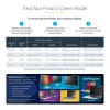 StarTech.com Filtro de privacidad para monitor de 23,8 pulgadas 16:9 dorado, filtro reversible con privacidad mejorada, filtro de seguridad para ordenador brillante, protector/filtro de pantalla extraíble, +/- 30 grados.