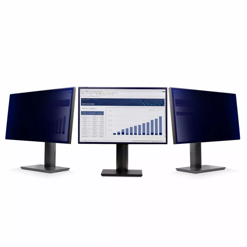 StarTech.com Filtro de privacidad para monitor de 60,5 cm (23,8 inch) 16:9, filtro acrílico colgante, filtro de privacidad de montaje rápido, protector de pantalla para monitor, ángulo de visión +/-30°, brillante