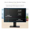 StarTech.com Filtro de privacidad para monitor de 60,5 cm (23,8 inch) 16:9, filtro acrílico colgante, filtro de privacidad de montaje rápido, protector de pantalla para monitor, ángulo de visión +/-30°, brillante