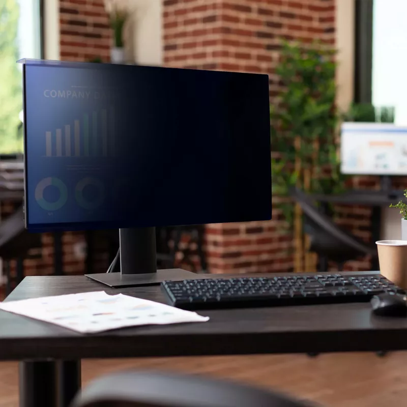 StarTech.com Filtro de privacidad para monitor de ordenador de 24 pulgadas 16:10, filtro acrílico colgante, filtro de privacidad de instalación rápida, protector de pantalla para monitor, ángulo de visión +/- 30°, brillante