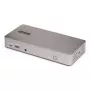 StarTech.com Docking station USB4 para triple monitor, 4K 60Hz HDMI o DisplayPort, carga de portátil de 100W, 2,5GbE, dock USB-C multi-monitor, sin controladores