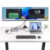 StarTech.com Docking station USB4 para triple monitor, 4K 60Hz HDMI o DisplayPort, carga de portátil de 100W, 2,5GbE, dock USB-C multi-monitor, sin controladores